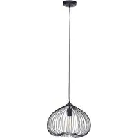 Lavish Geometric Pendant Light - Black, Iron