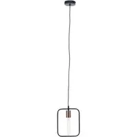 Lavish Rectangular Pendant Light - Black, Iron