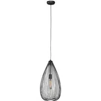 Lavish Teardrop Pendant Light - Black, Iron