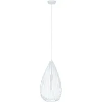 Lavish Teardrop Pendant Light - White, Iron