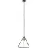 Lavish Triangular Pendant Light - Black, Iron