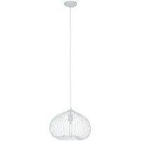 Lavish Triangular Pendant Light - White, Iron