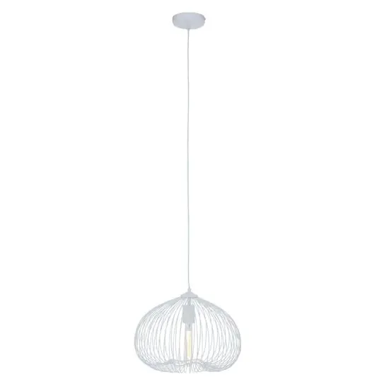 Lavish Triangular Pendant Light - White, Iron