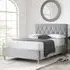 Laxly King Size Ottoman Bed with Storage - Grey, Fabric