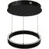 Layla Large Round Pendant Light - Black, Opal Acrylic