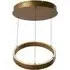 Layla Large Round Pendant Light - Matt Gold, Opal Acrylic