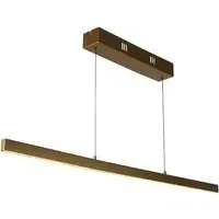 Layla Round Pendant Light - Matt Gold, Opal Acrylic