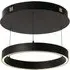 Layla Small Round Pendant Light - Black, Opal Acrylic