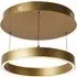 Layla Small Round Pendant Light - Matt Gold, Opal Acrylic