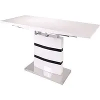 Layne Extendable Coffee Table - White, High Gloss