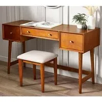 Layton Dressing Table with Stool - Cherry