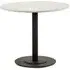 Layton Round Dining Table - White Marble Effect
