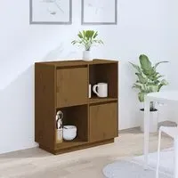 Lazaro Sideboard with 2 Doors - Brown, Pine Wood