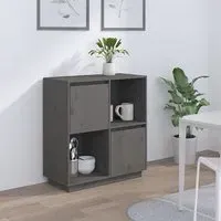 Lazaro Sideboard with 2 Doors - Grey, Pine Wood