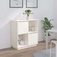 Lazaro Sideboard with 2 Doors - White, Pine Wood