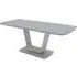 Lazaro Small Extending Dining Table - Grey, Glass