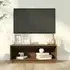 Lazaro TV Stand with Undershelf - Brown, Pine Wood