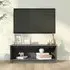 Lazaro TV Stand with Undershelf - Grey, Pine Wood