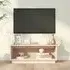 Lazaro TV Stand with Undershelf - Natural, Pine Wood