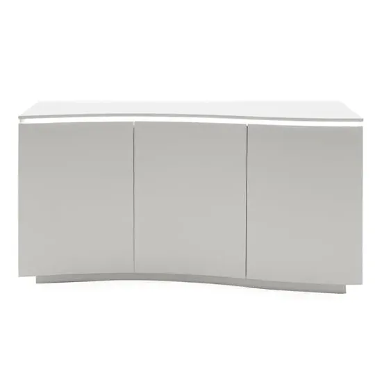 Lazaro Wooden Sideboard with LED Light - Grey, MDF