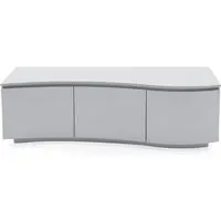 Lazaro Wooden TV Stand with LED Light - Grey, MDF