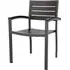 Lazzaretto Outdoor Armchair - Black, Aluminium
