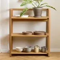 Leburn 3-Shelf Bookcase - Oak