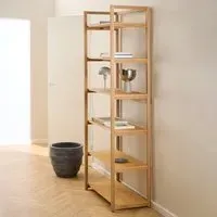 Leburn 6-Shelf Bookcase - Oak