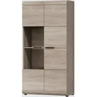 Lecco Display Cabinet - Sonoma Oak