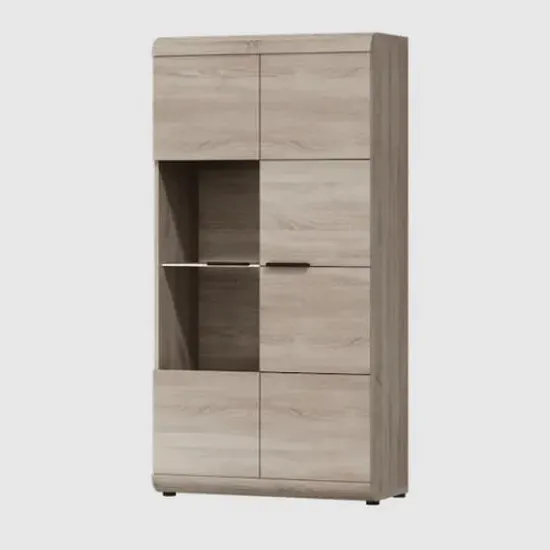 Lecco Display Cabinet - Sonoma Oak