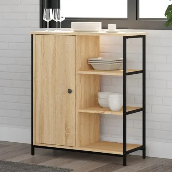 Lecco Sideboard with 1 Door - Sonoma Oak