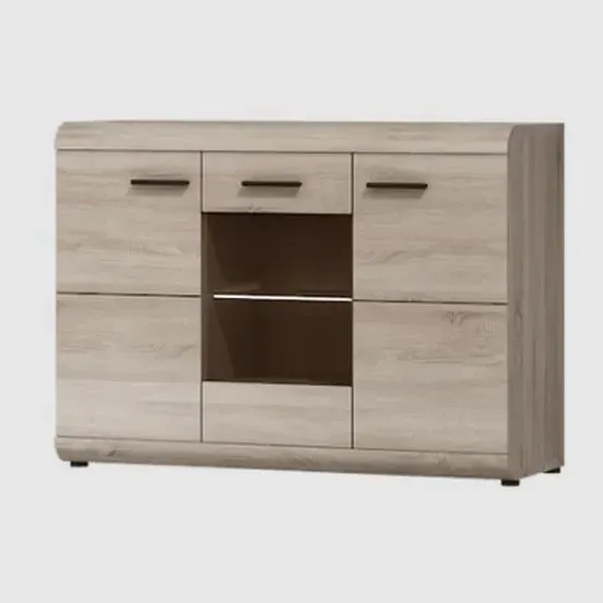 Lecco Sideboard with 3 Doors - Sonoma Oak