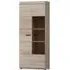 Lecco Tall Display Cabinet - Sonoma Oak