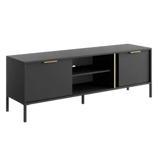 Lech TV Stand with 2 Doors - Anthracite