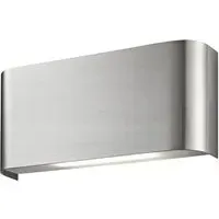 LED Curved Wall Light with Up Down Light - Satin Silver