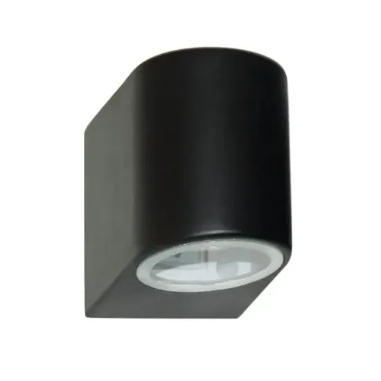 LED Outdoor Wall Light - Black, Glass