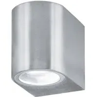 LED Outdoor Wall Light - Silver, Glass