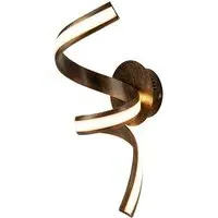 Led Twist Wall Bracket - Black, Gold