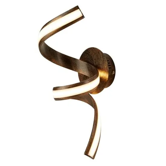 Led Twist Wall Bracket - Black, Gold image