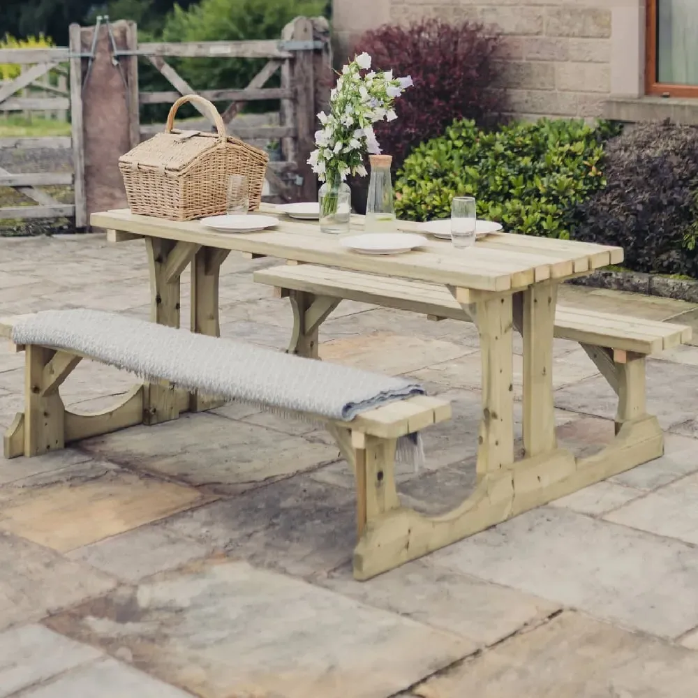 Ledyard Large Picnic Dining Set - Natural