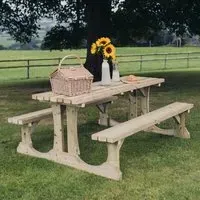 Ledyard Small Picnic Dining Set - Natural
