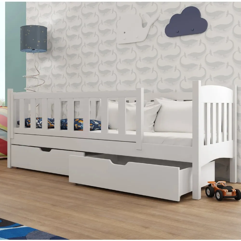 Leeds Day Bed with Storage - White