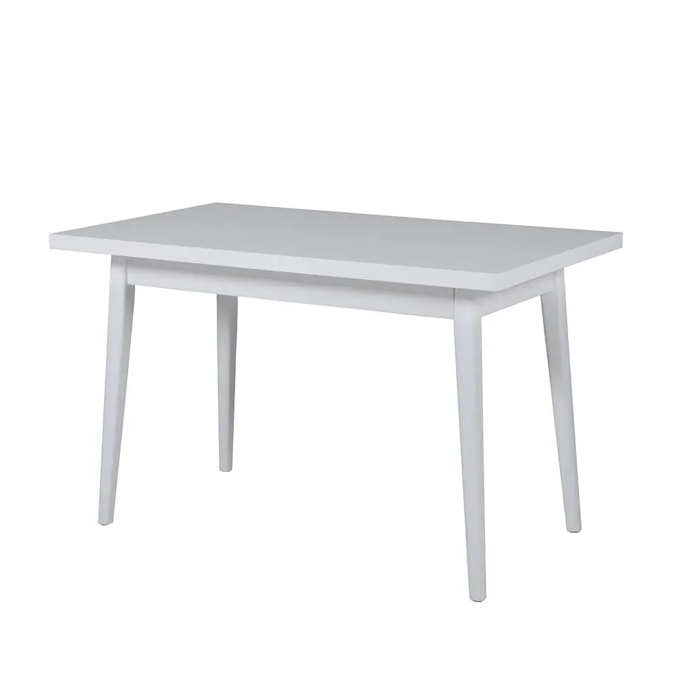 Leeds Rectangular Dining Table - White, MDF
