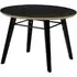 Leeds Round Lamp Table - Black, MDF