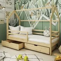 Leeds Single Bed with Storage - Pine