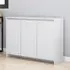 Leehi 3-Door Sideboard - White, Engineered Wood