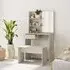 Legian Dressing Table with Stool - Concrete Effect
