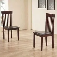 Leica Dining Chairs in Pair - Mahogany, Wood alternate view