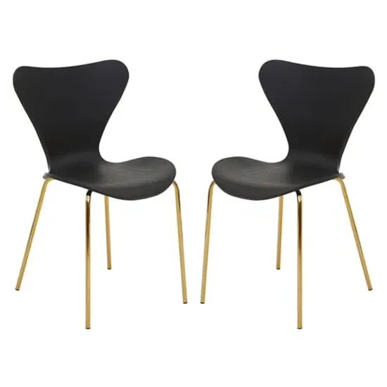 Leila Dining Chair - Black, Plastic image