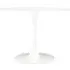 Leila Round Dining Table with Metal Base - White, MDF